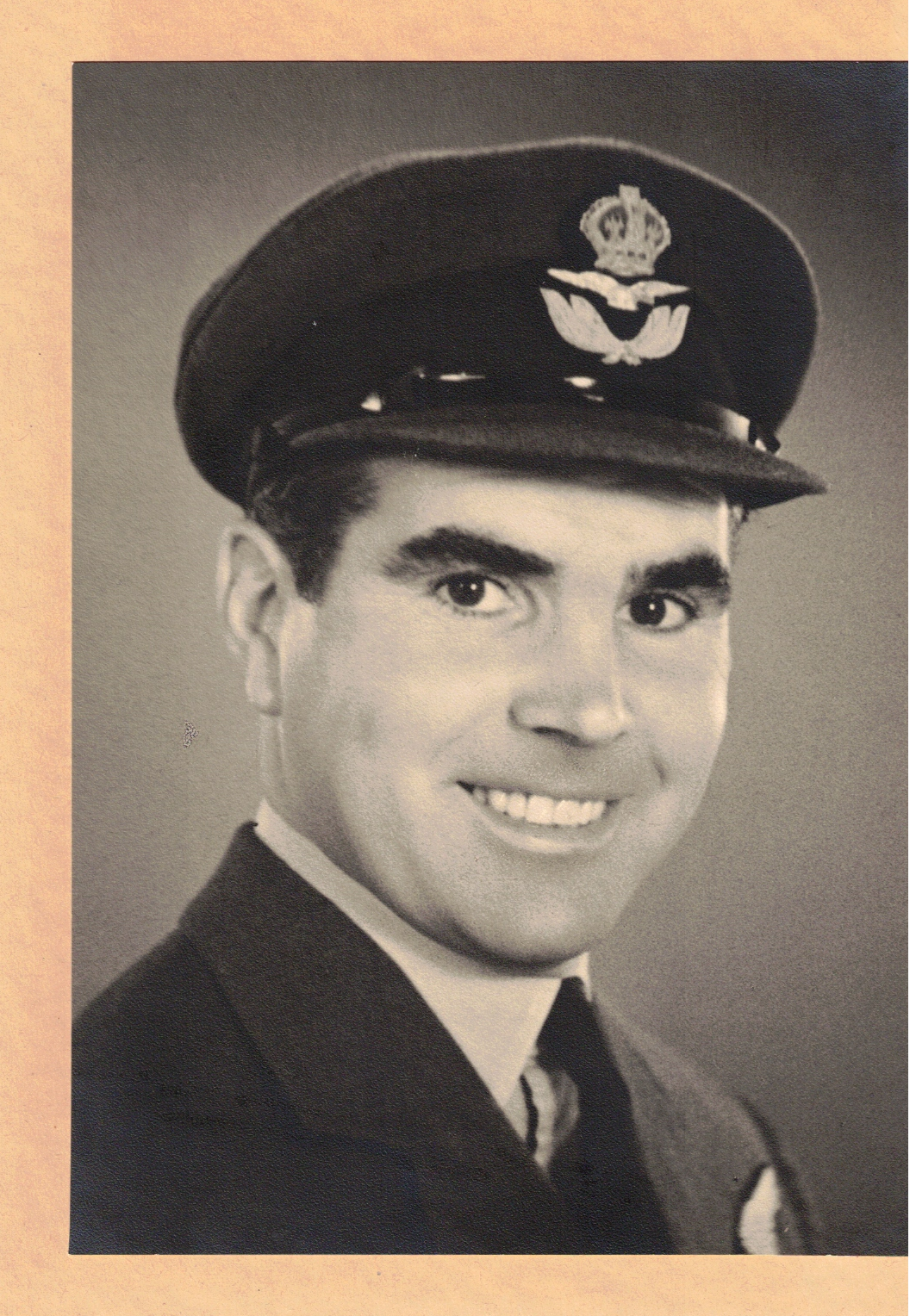 Black and white scan of Squadron Leader Stanley Booker.